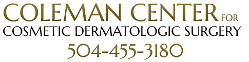 Coleman Center for Cosmetic Dermatologic Surgery Centered Logo